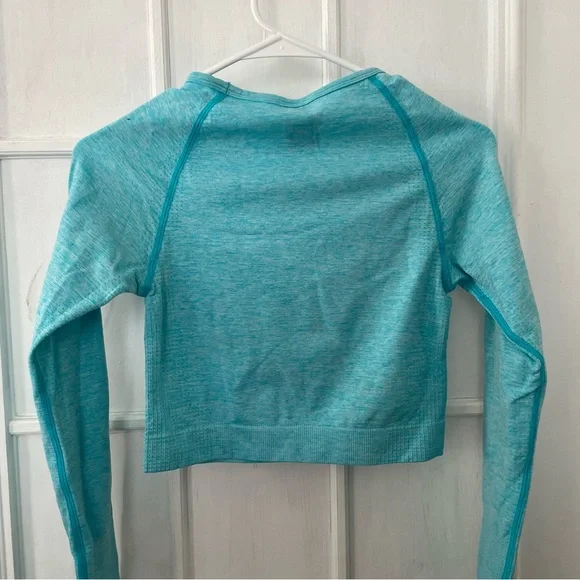 PINK Victoria's Secret Light Blue Long Sleeve Top - Picture 6 of 6